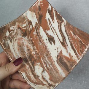 Handmade Marbled Catch-All Dish